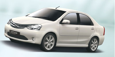 Toyota Etios Cab Booking in Paschim Vihar