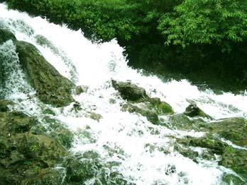 waterfall near manohar guest house